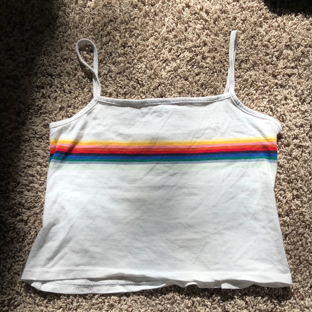 tank top with rainbow design